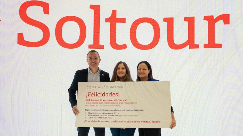 Soltour celebra sus 50 lanzando viajes Soltour: 50 años y 50 premios para celebrar​